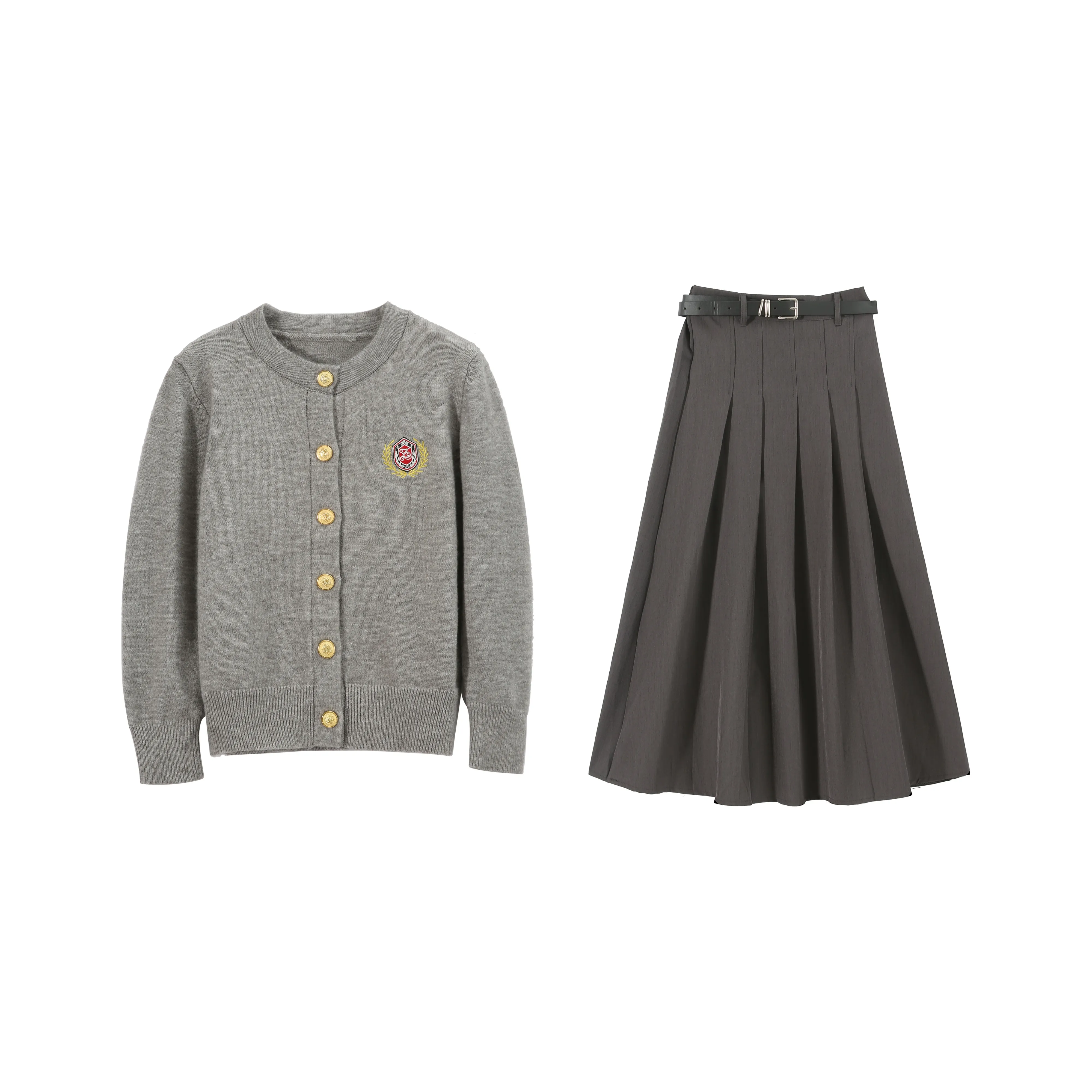 Nooidea Official Комплект с юбкой Женские Серый