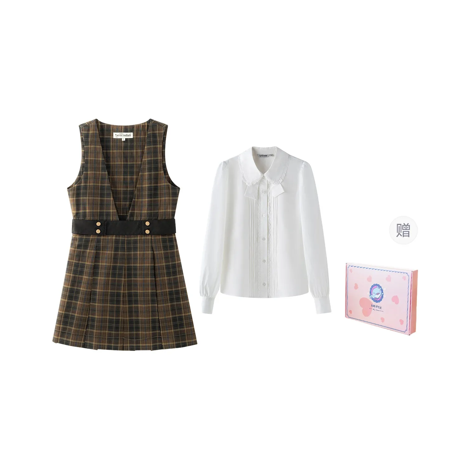 Tokyo Season Two Piece Skirt Sets Women's Set Dress+Shirt