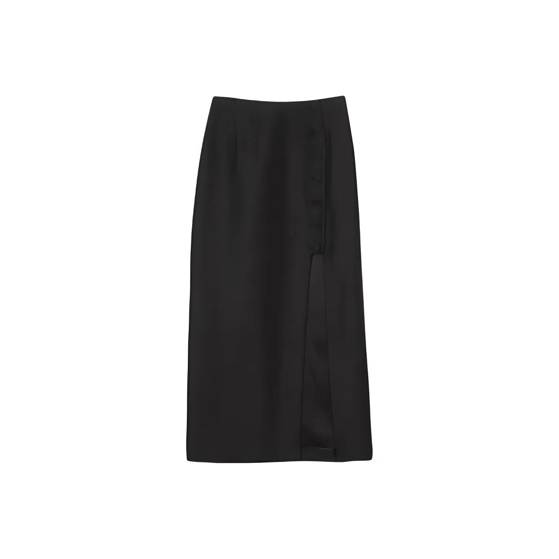 Sandro Повседневный Длинный Юбка Женские Черный