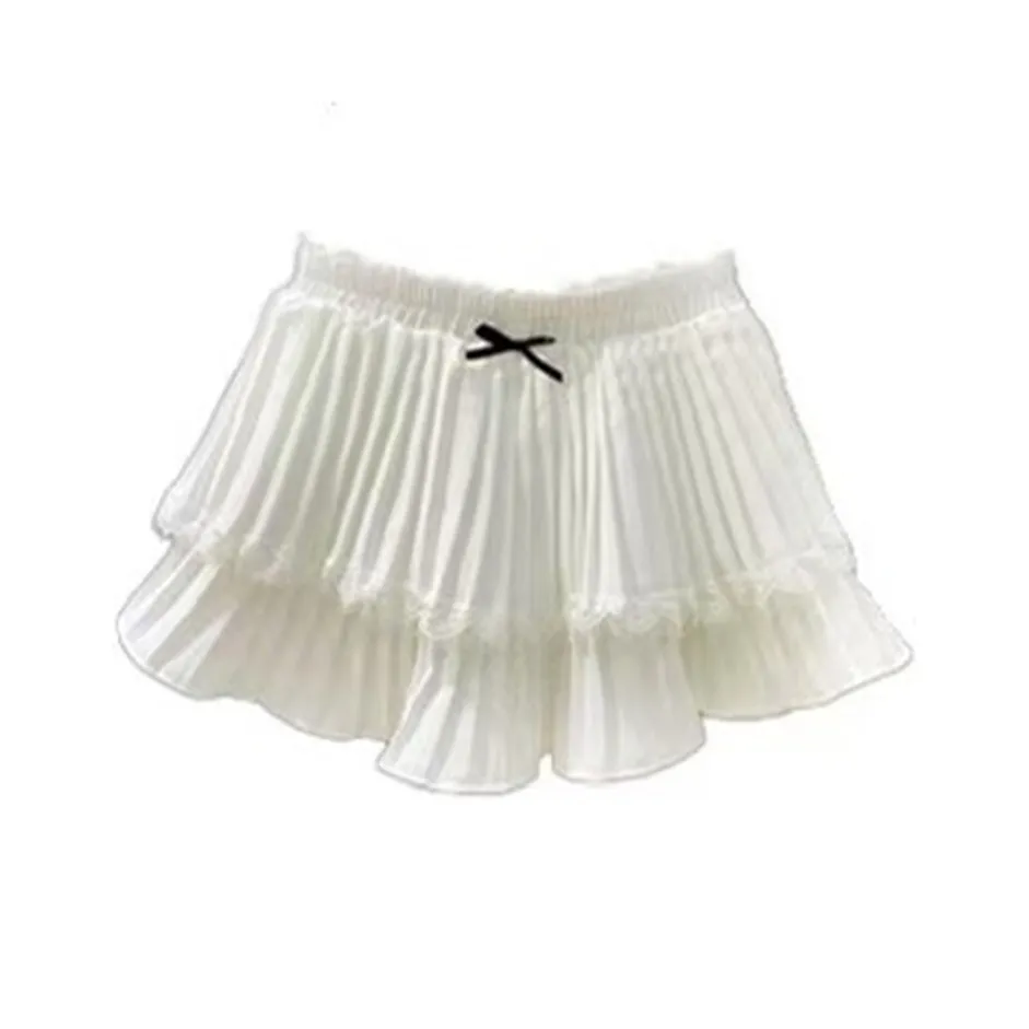 ACJL Повседневные короткие юбки Женские Белые