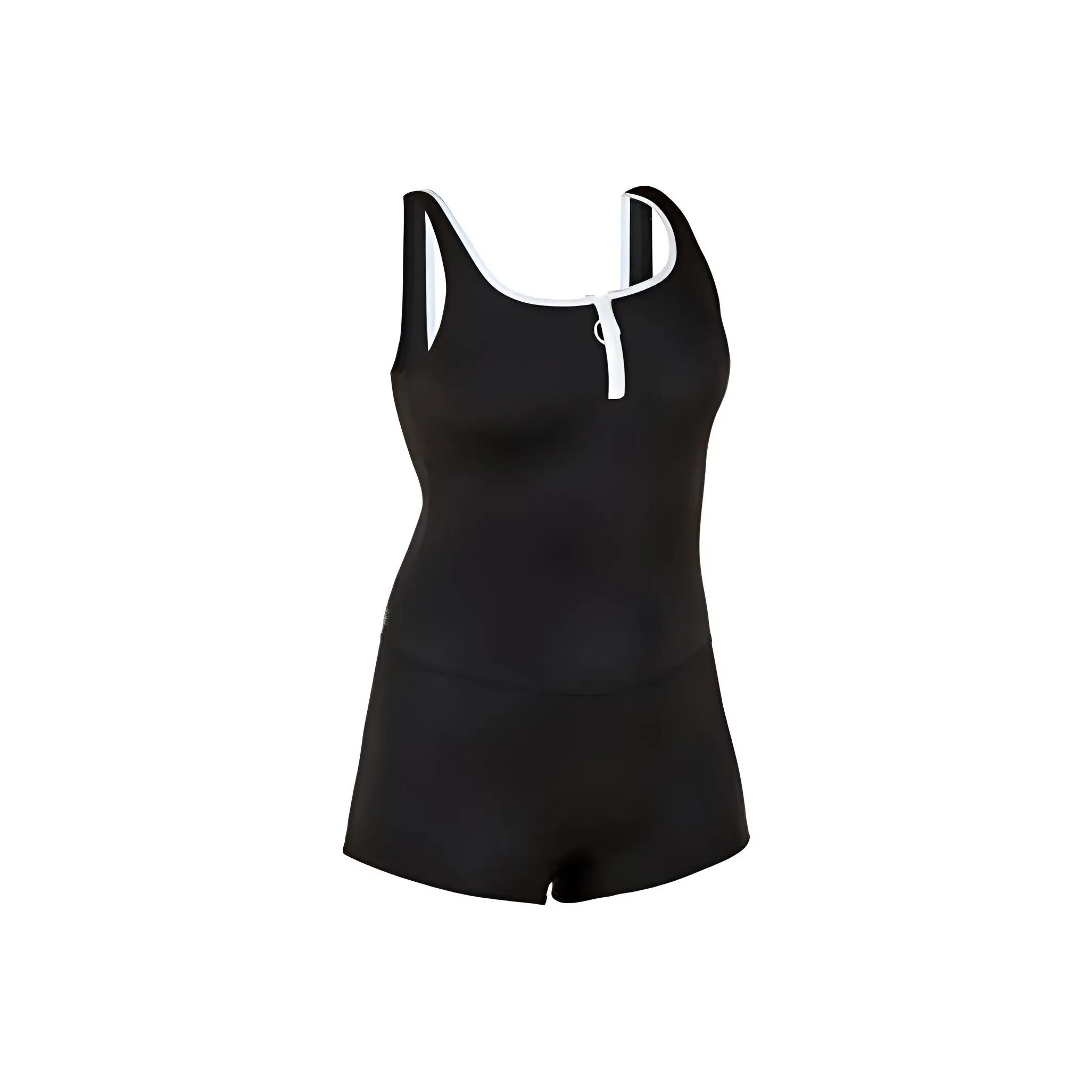DECATHLON One-piece Swimsuit Women's Elegant Black DECATHLON Слитный купальник женский элегантный черный