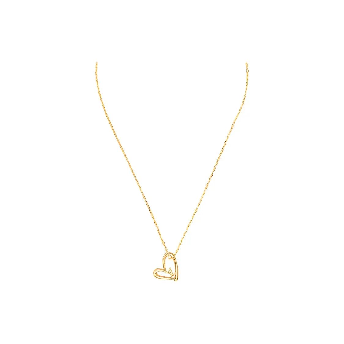 FANCI Dreamy Heart Moon Series S925 Necklaces Womens