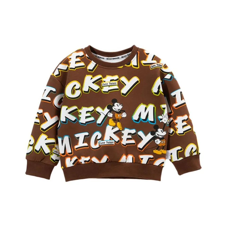 Disney Толстовка Mickey Series Темный кофейный для детей 3-7 лет