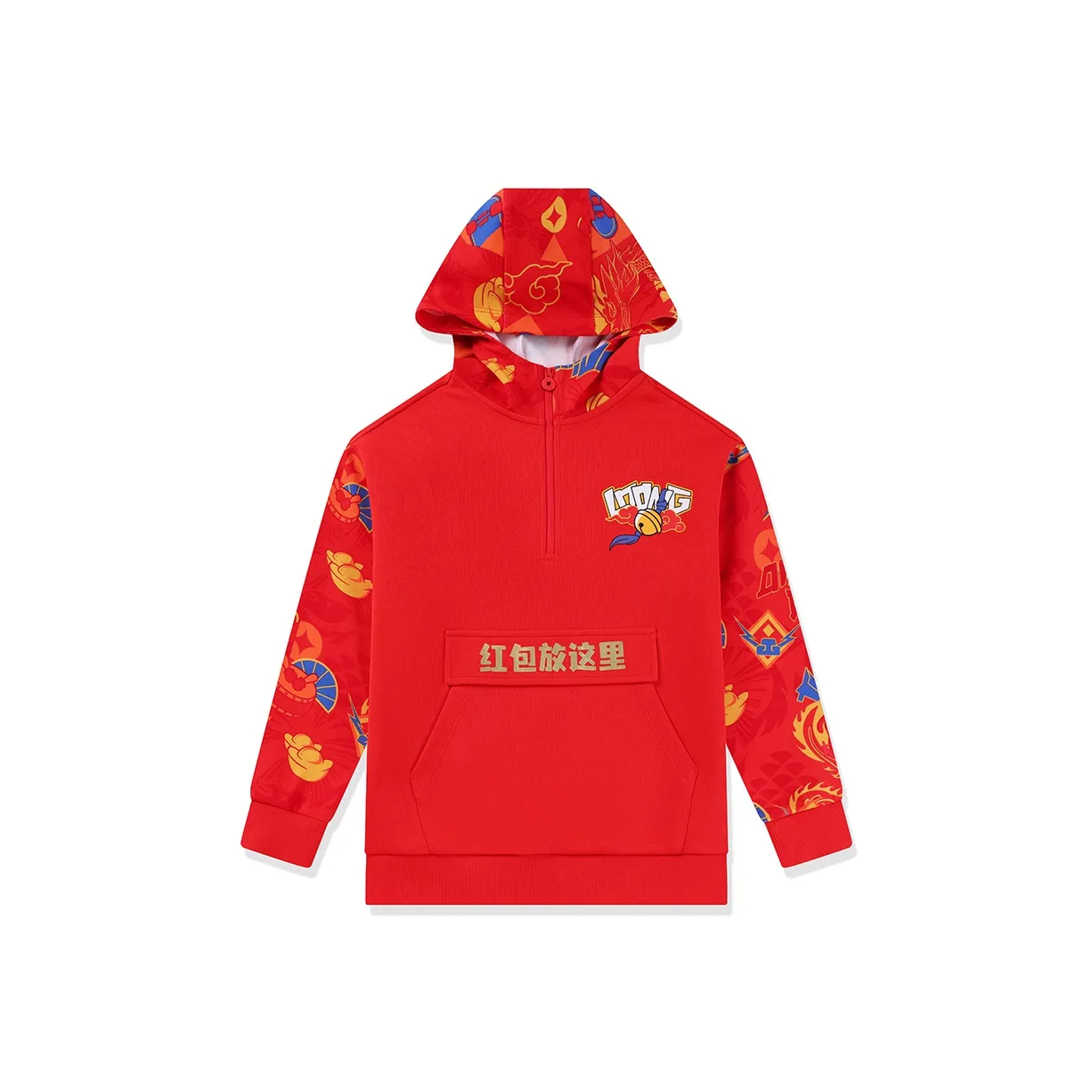 QIAODAN Толстовка New Life Красная Детская