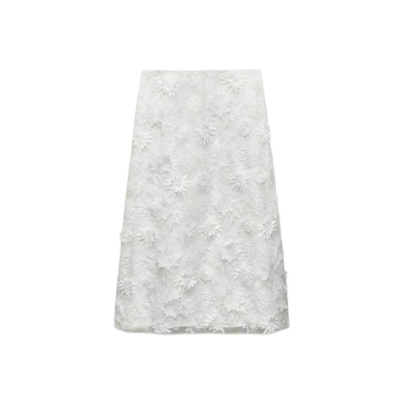 ZARA Casual Long Skirts Women's White