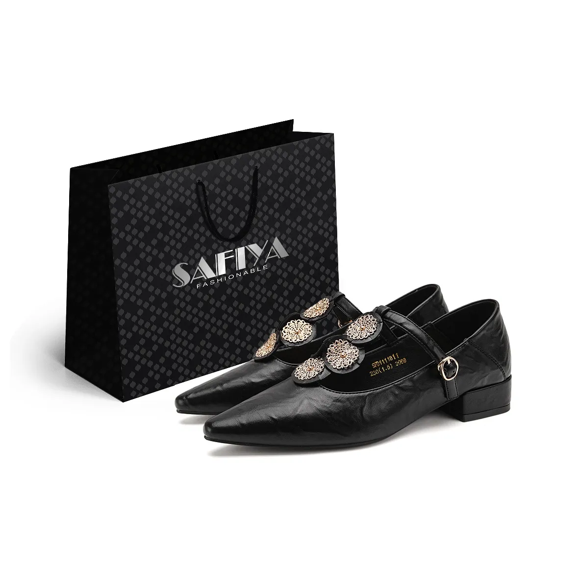 safiya Грубый каблук Туфли Мэри Джейн Женские