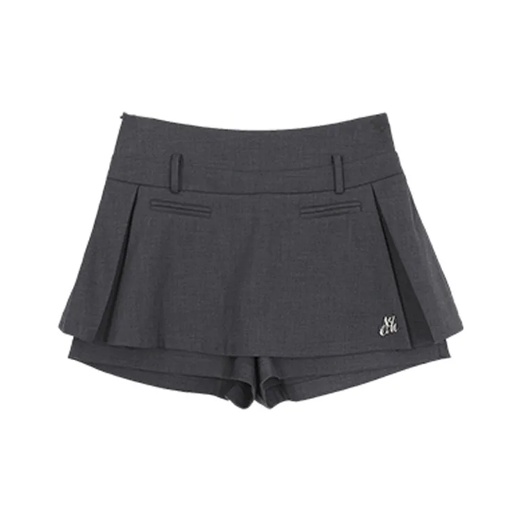 ETSE Повседневные короткие юбки женские серые
