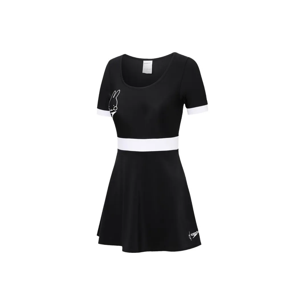 Miffy X Speedo X Miffy Co brand One Piece Swimsuits Women's Black