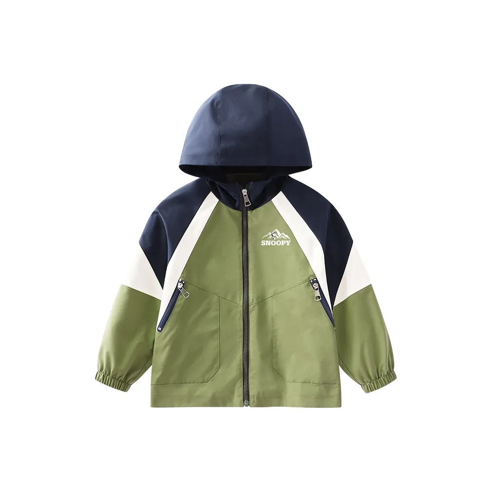 Снупи Куртки и Пальто Армейский Зеленый Дети Возраст 3-7 Лет