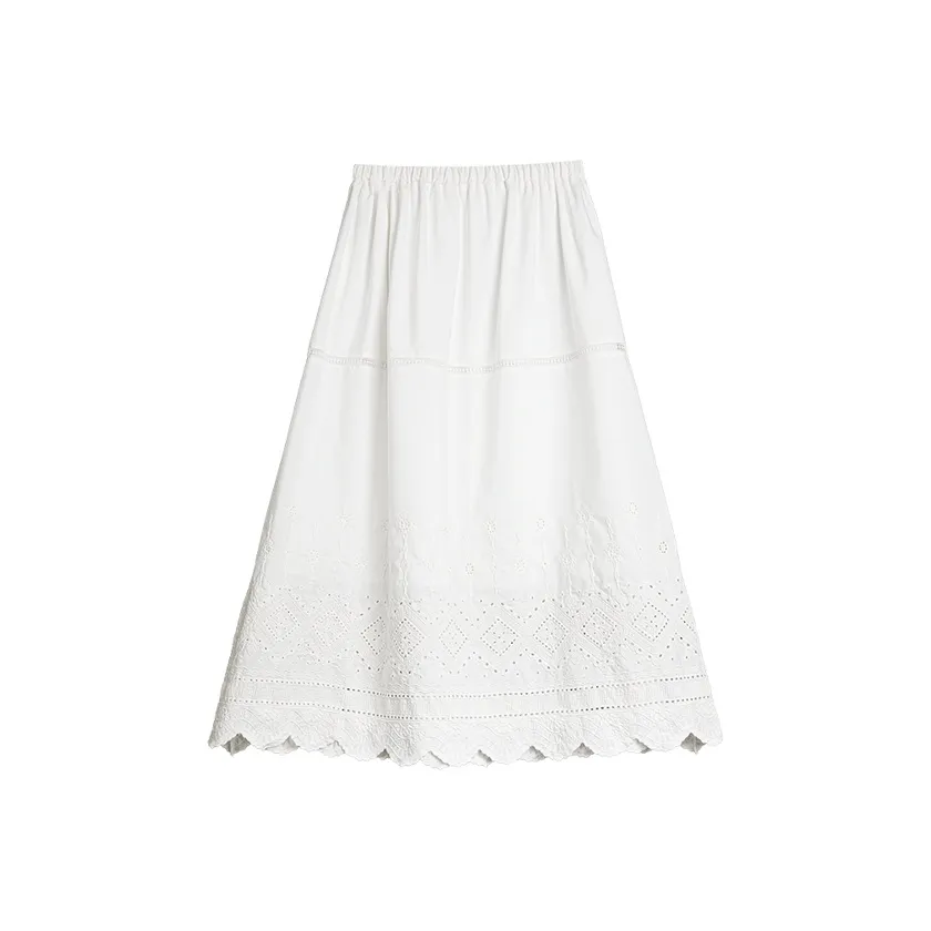 ELLE Повседневные короткие юбки Женские Белые