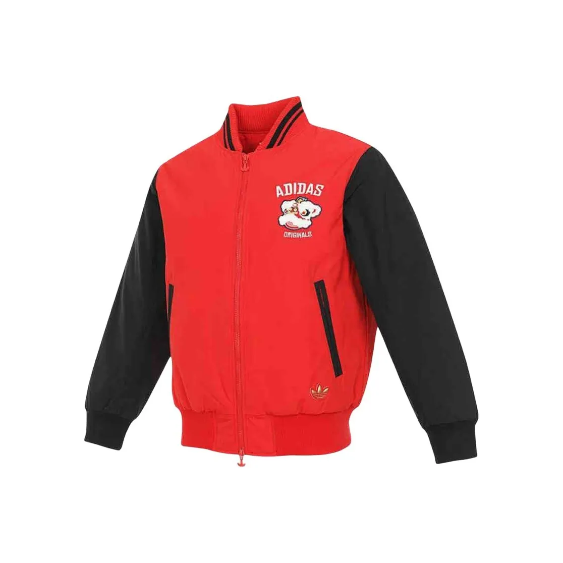 Adidas Originals Cotton Down Jacket Red Teenagers