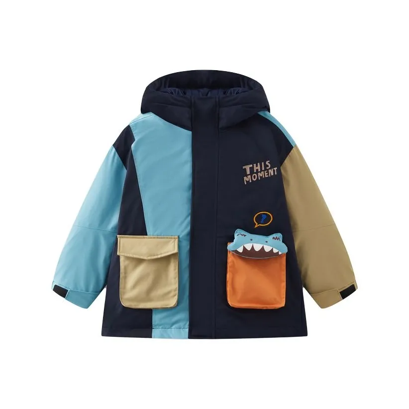 MQD Пуховик Темно-синий Синий Дети Возраст 3-7 Лет