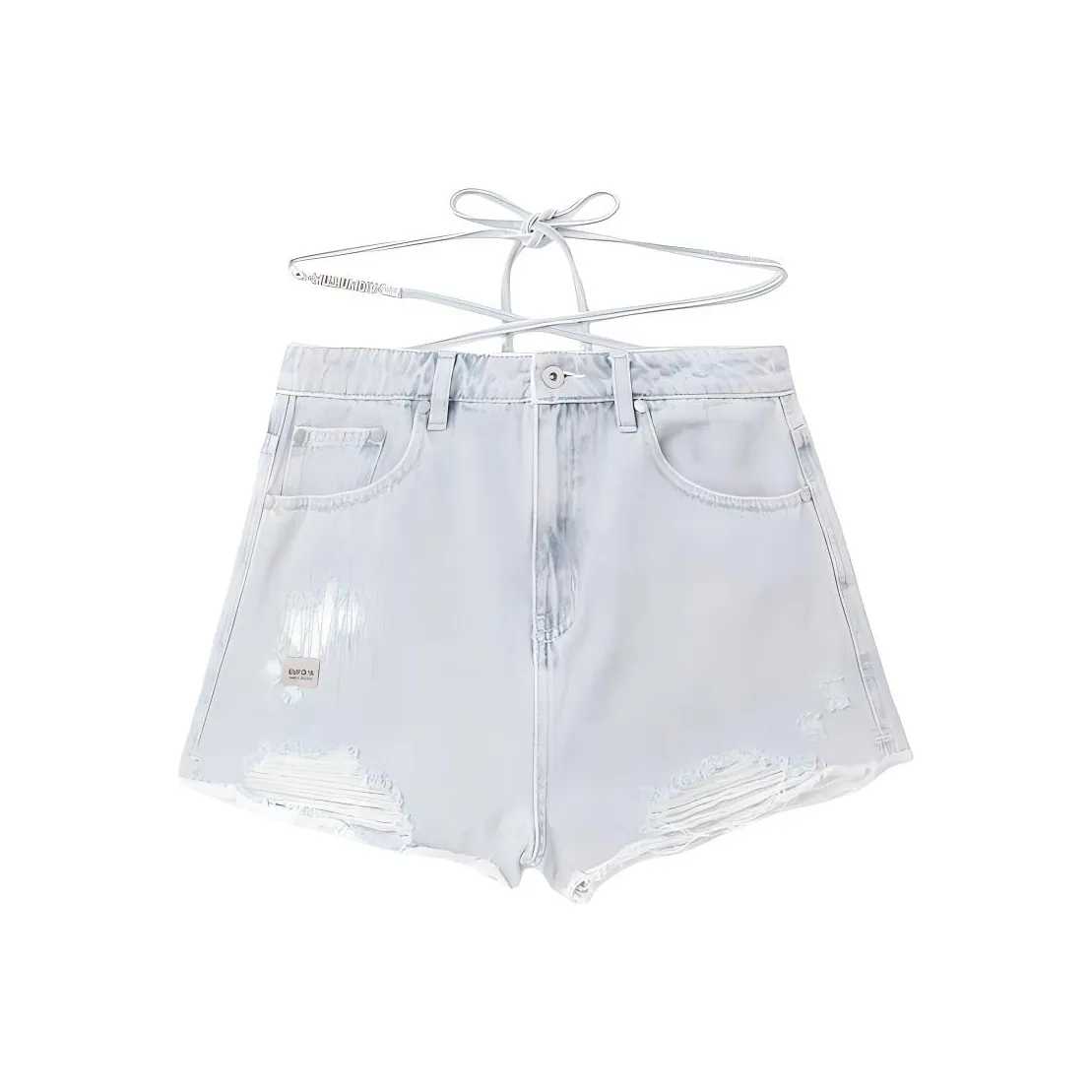 MUSIUM DIV Джинсовые шорты Женские Светло-синие