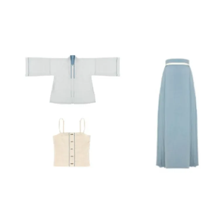 Anytime Синий Женская Ханьфу