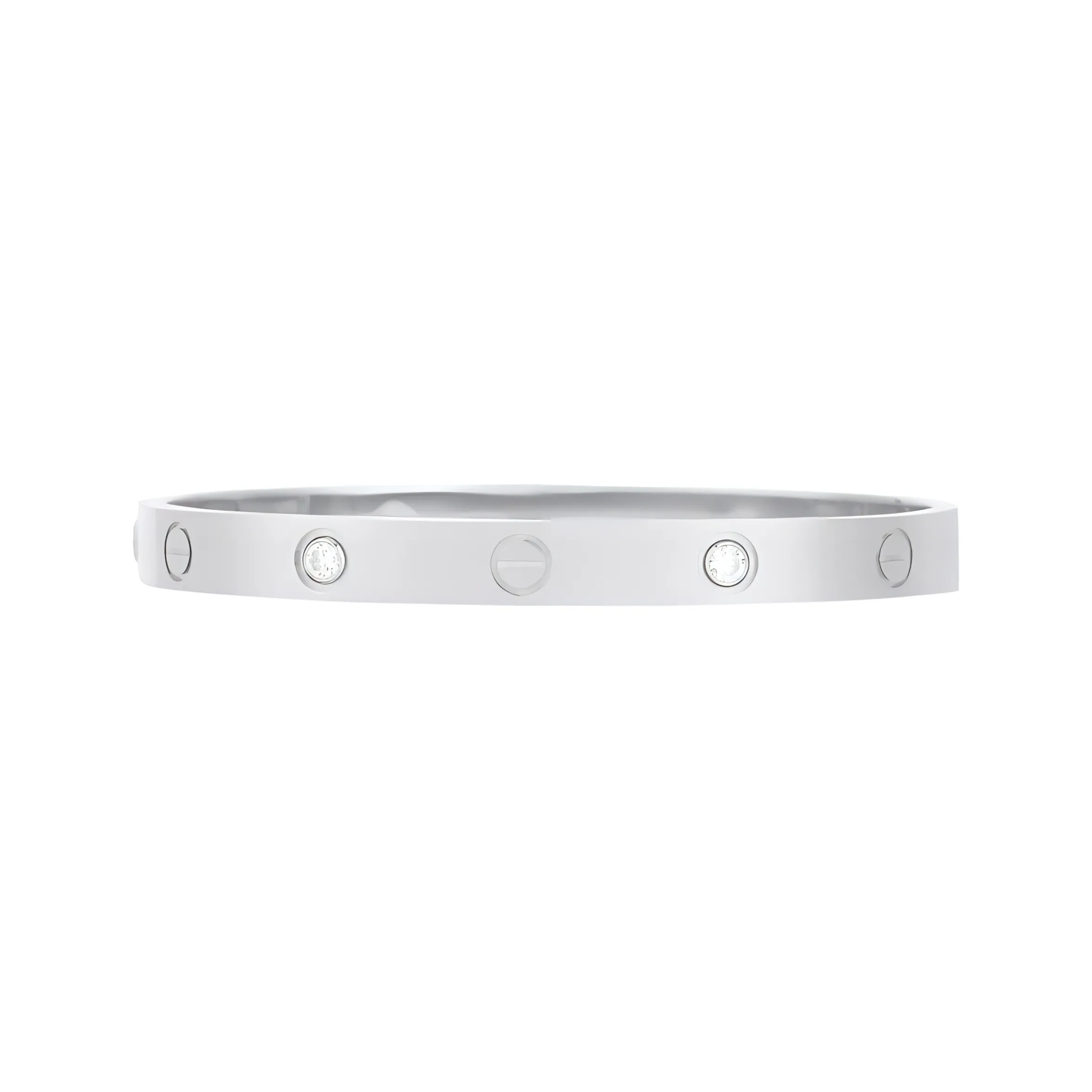 Cartier 18kt White Gold Love Diamond Bracelet