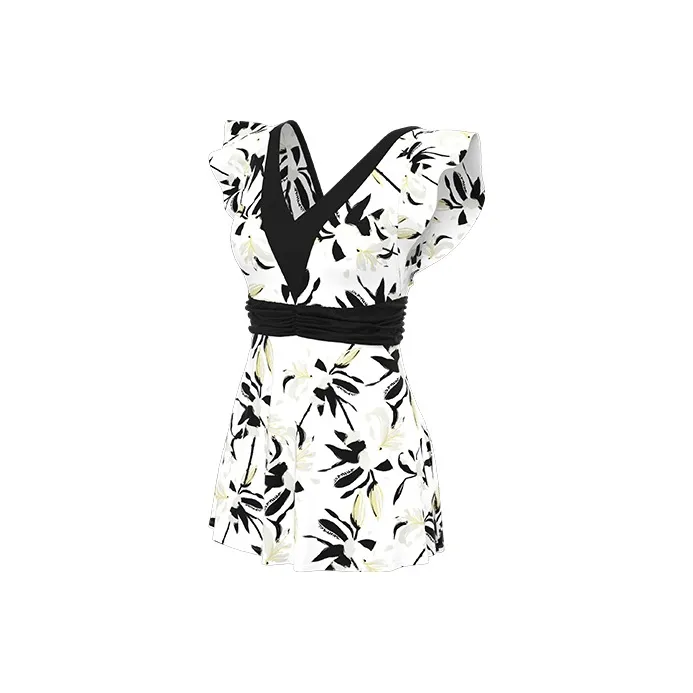 TOSWIM SS23 Купальник Комплект Женский Чернила Лилия