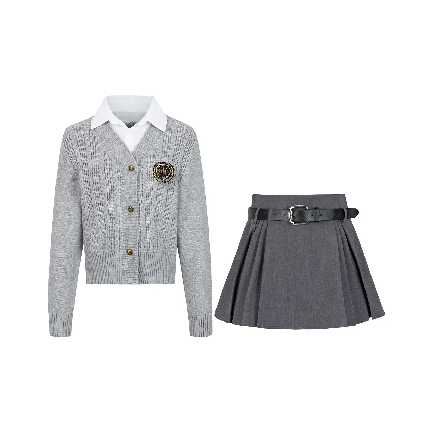Набор Sweater+Юбка+Значок Женская Униформа
