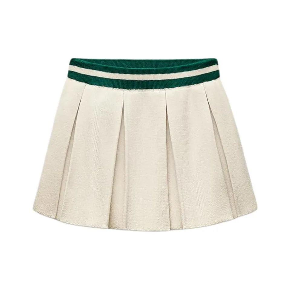 ZARA Повседневные короткие юбки Женские Натуральный белый