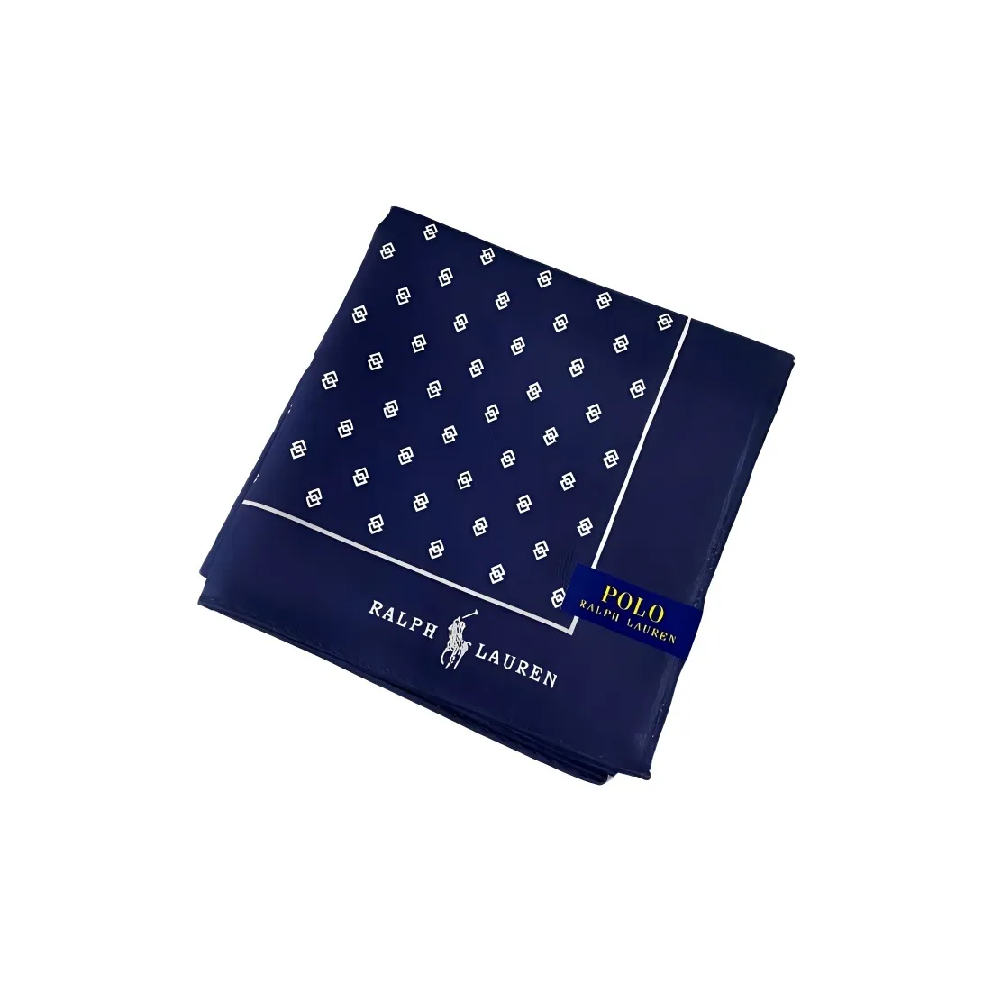 Шарфы из шелка Polo Ralph Lauren унисекс синий