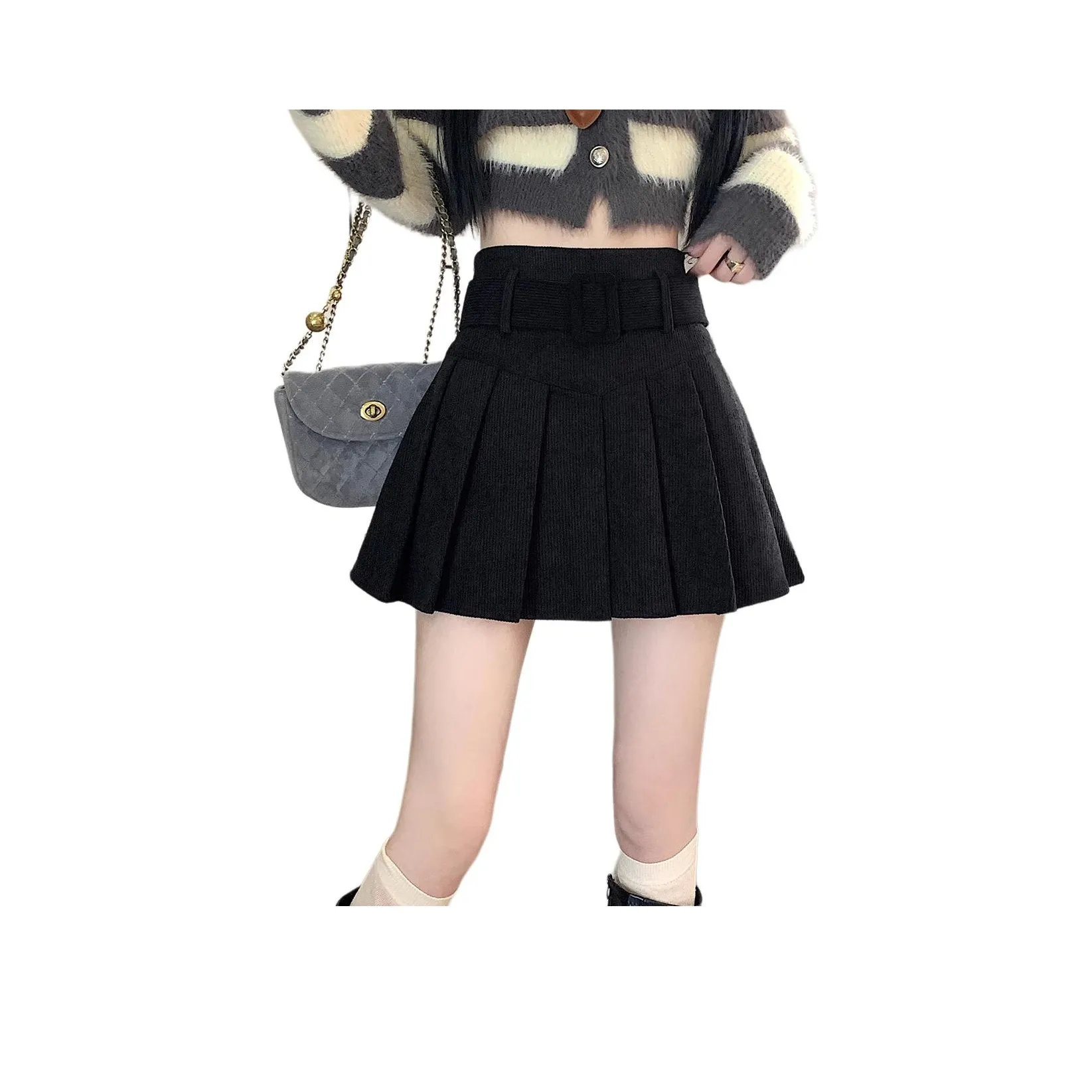 Ya Sheep People Повседневные короткие юбки Женские Черный