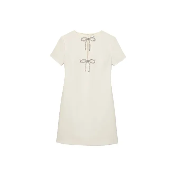 Kate Spade SS25 Short Sleeved Dress Women's Black