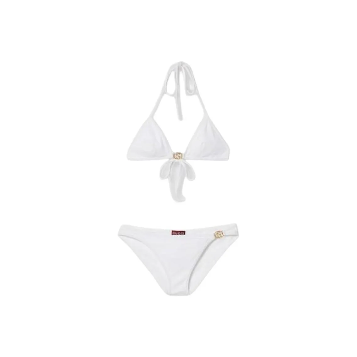 GUCCI Stretch Jersey Bikini White