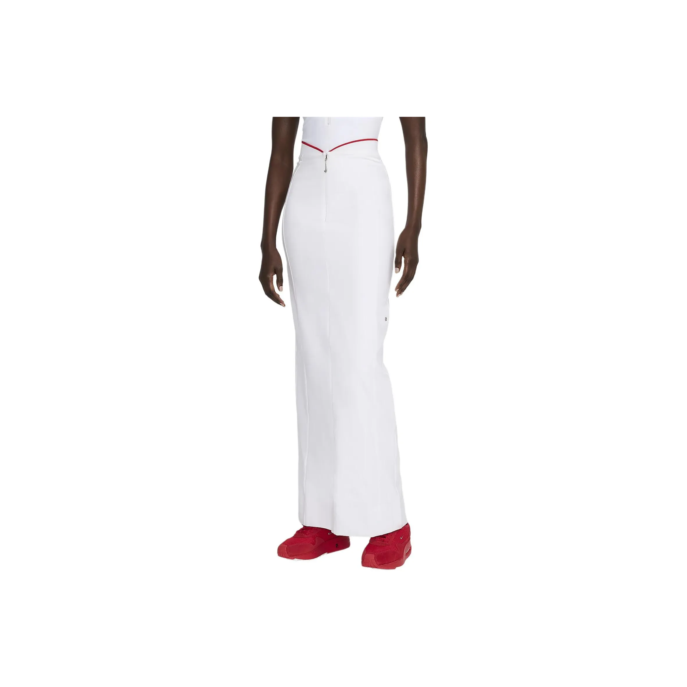 Nike x Jacquemus Повседневный Длинный Юбка Женская Белая