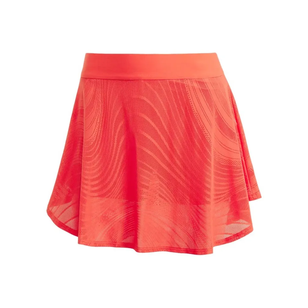 Adidas TennisClimacool FW24 Casual Short Skirts Women's Semi-Transparent Red