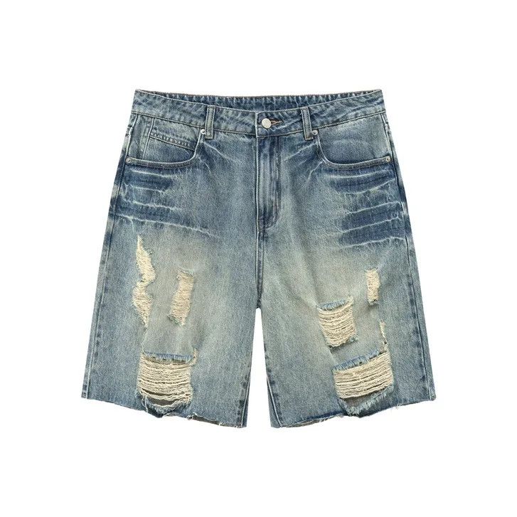 NO ONE ELSE Denim Shorts Unisex