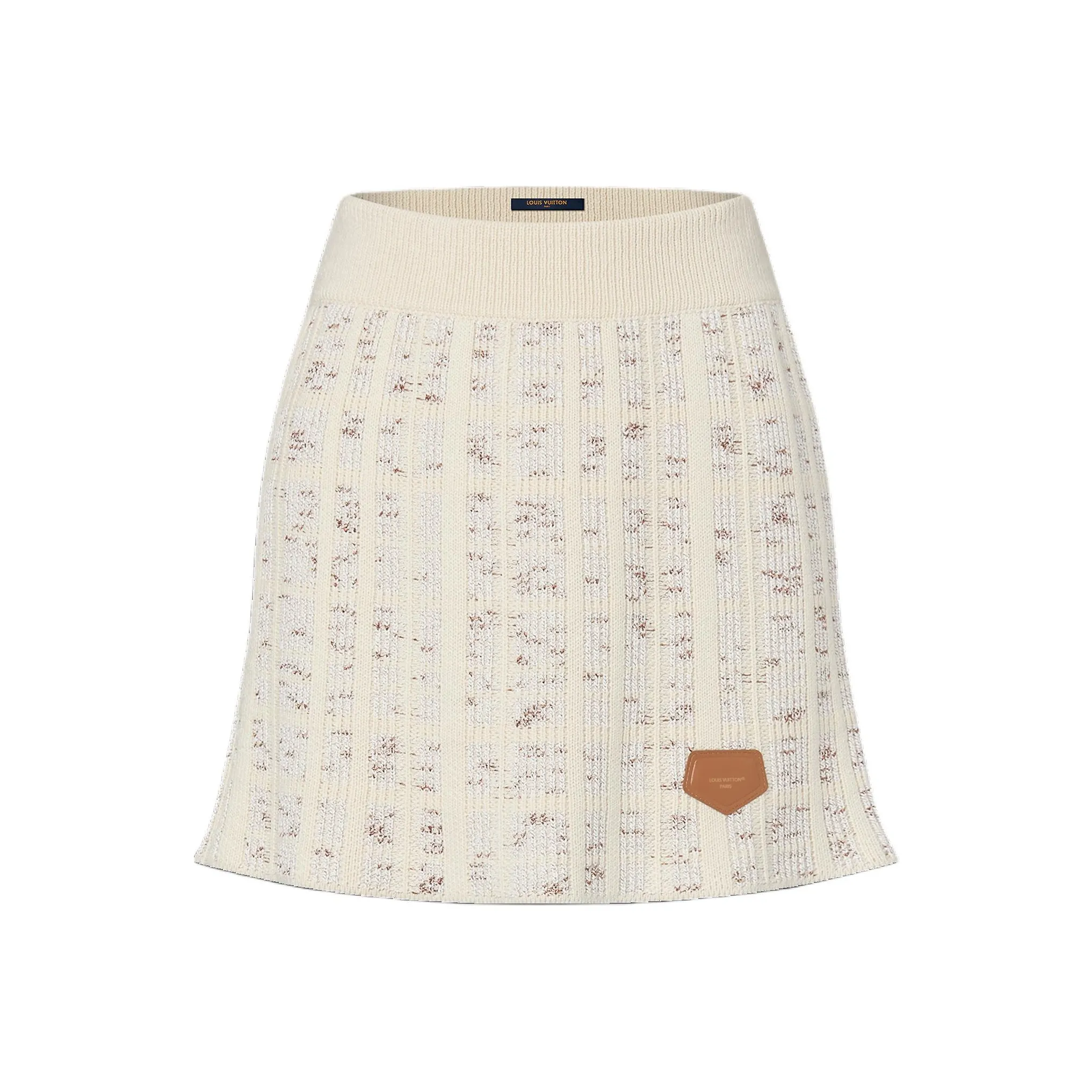 LOUIS VUITTON Tweed Knit Mini Skirt