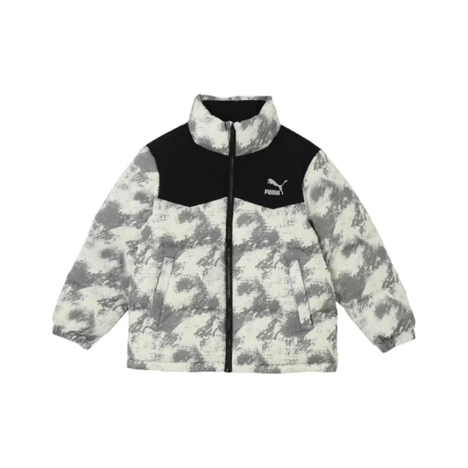 PUMA Down Jacket Black Full с принтом