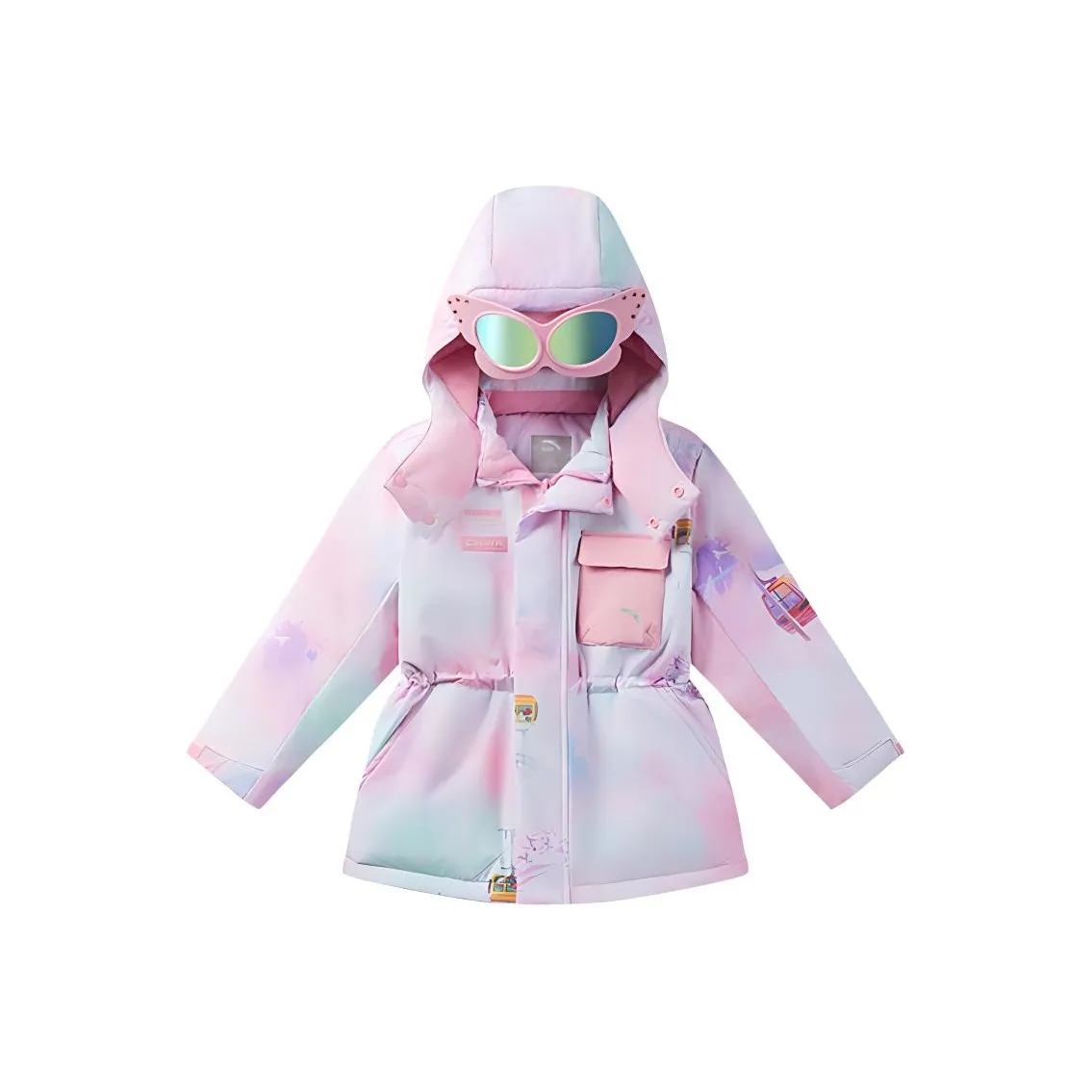 Antakids Пуховик Сатин Розовый Детский Возраст 3-7 лет