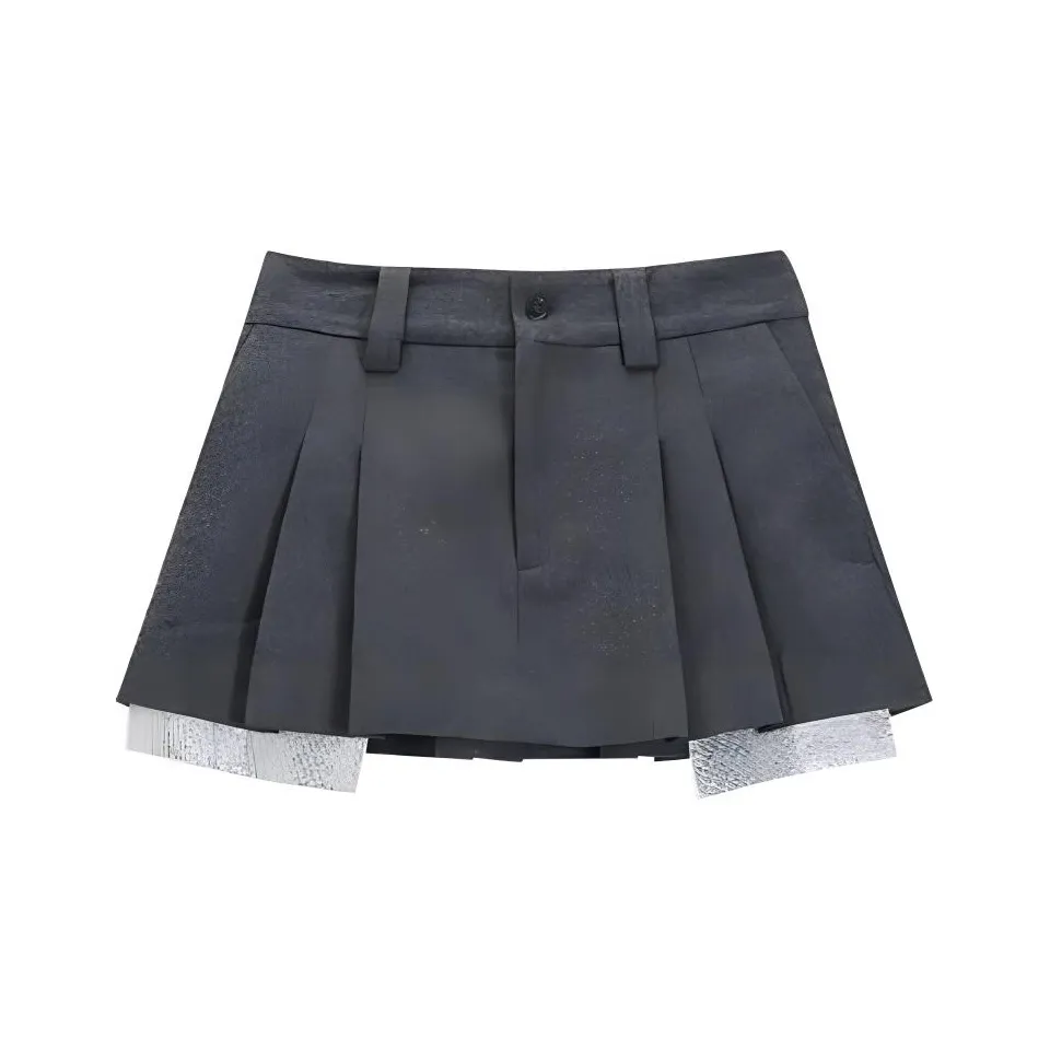 Ed Hardy FW24 Повседневные короткие юбки Женские Темный мрамор