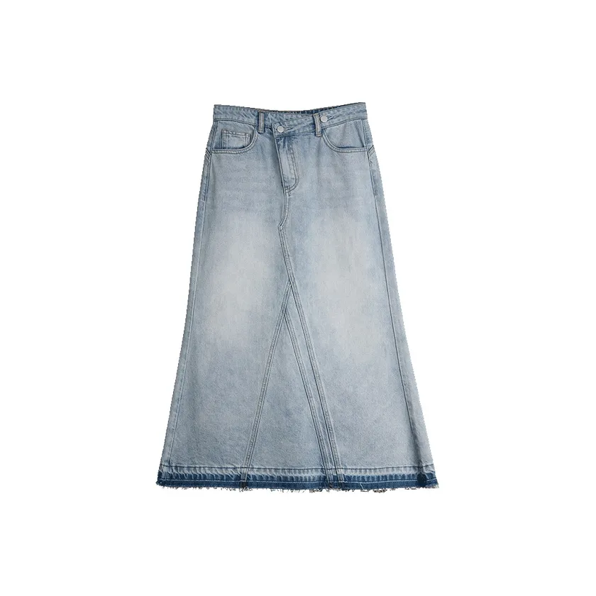 ELLE Джинсовый синий Женские Повседневные короткие юбки