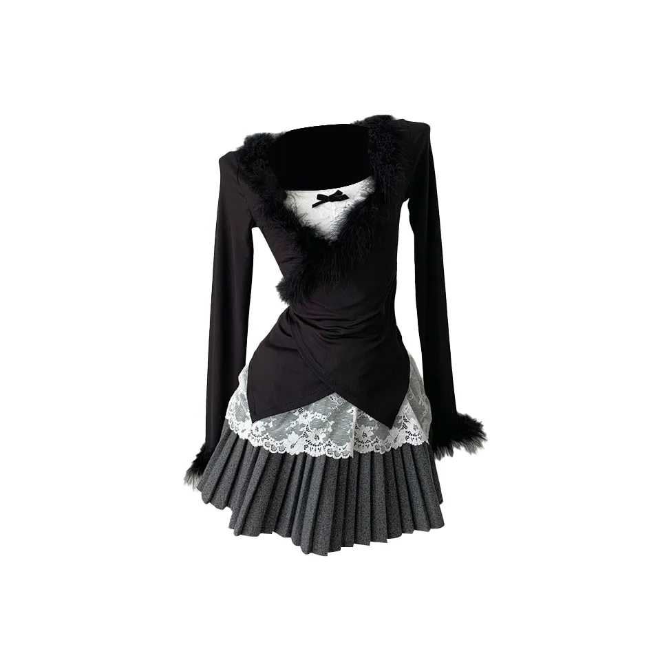 TORIGHT Комплект с юбкой Женские Черный