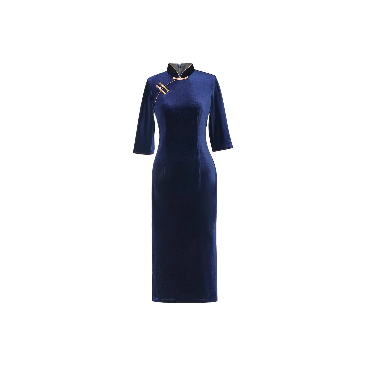 Red Colored Clothes Cheongsam Women's Blue