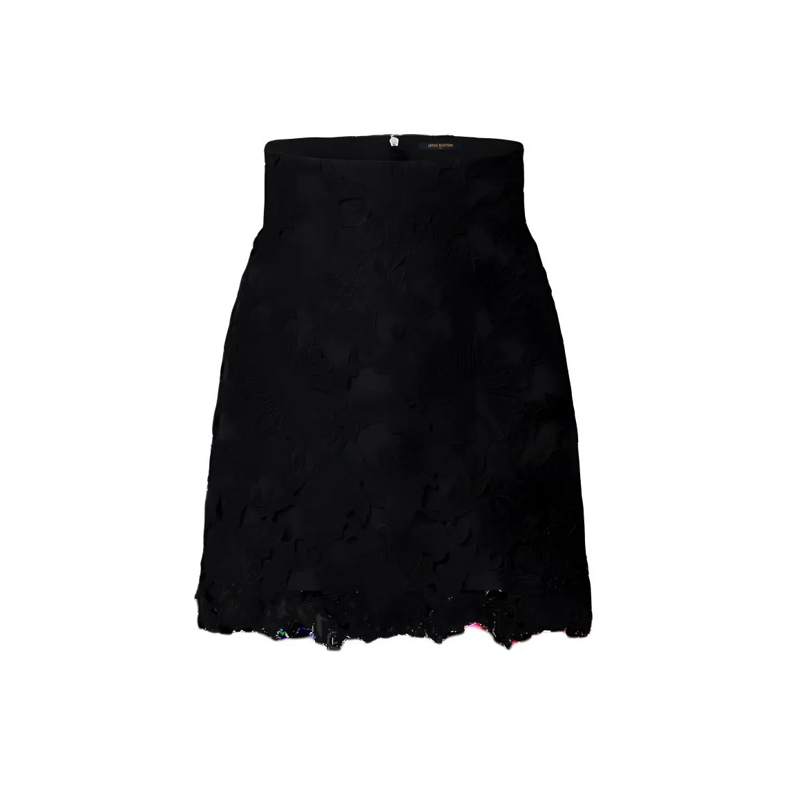 Lv Floral Lace Mini Skirt
