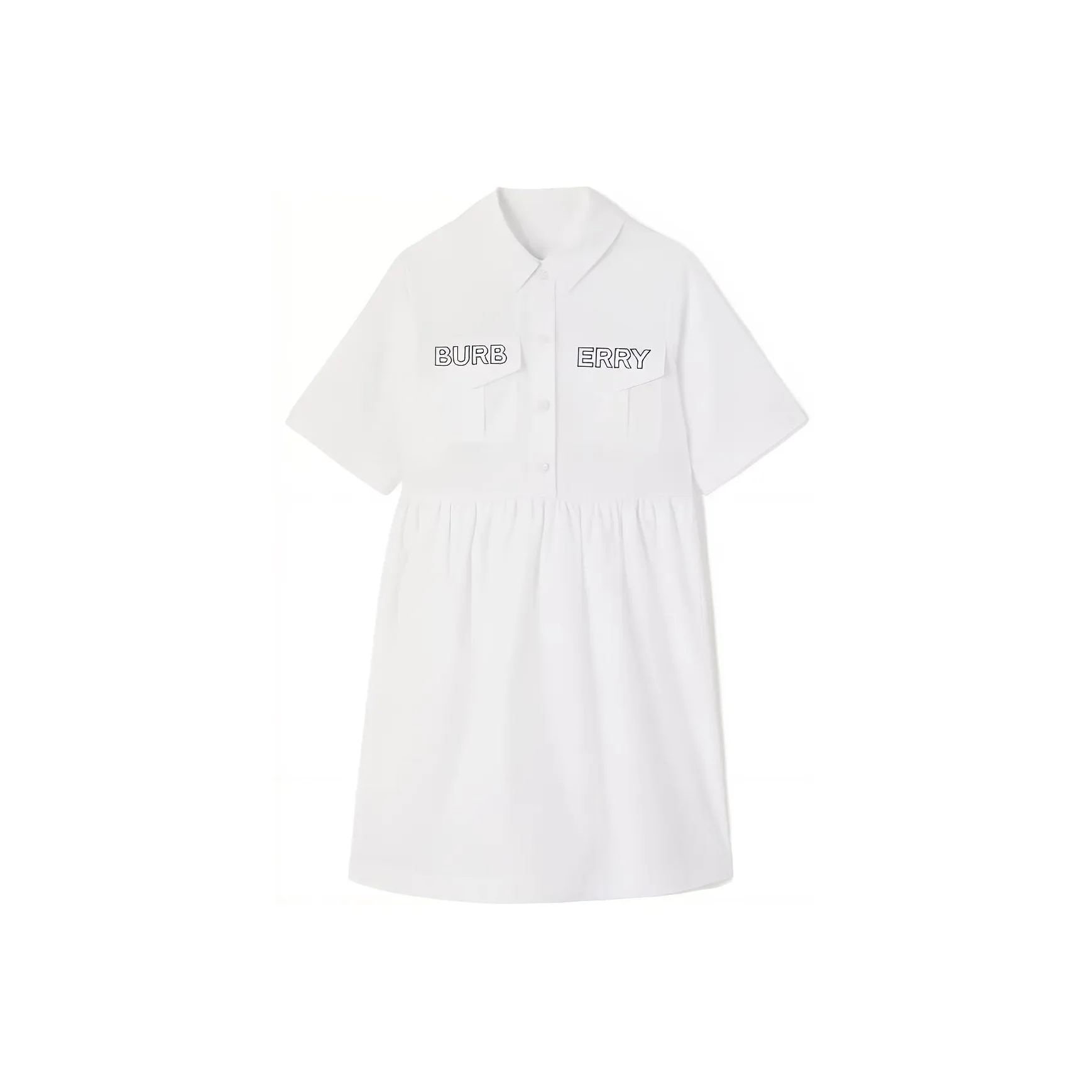 Платье Burberry FW22 Белое Детское