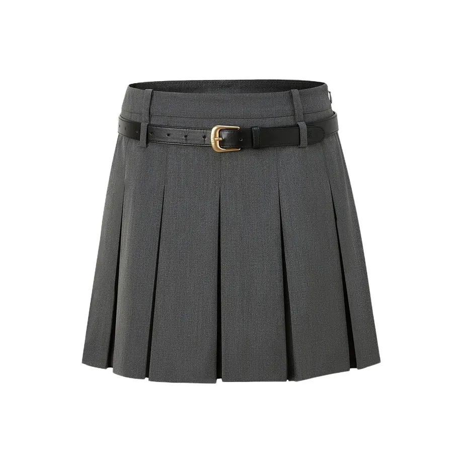 E.land Повседневные короткие юбки женские серые