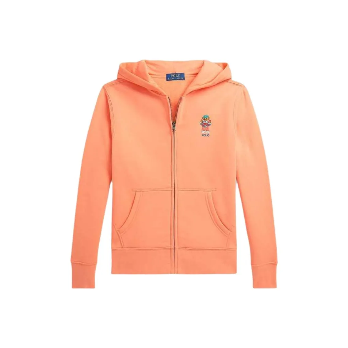 Polo Ralph Lauren SS25 Хлопок Молния С капюшоном Оранжевый Детский