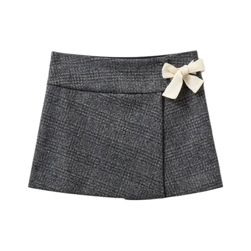 The. garment Черно-серый цвет Женские повседневные короткие юбки