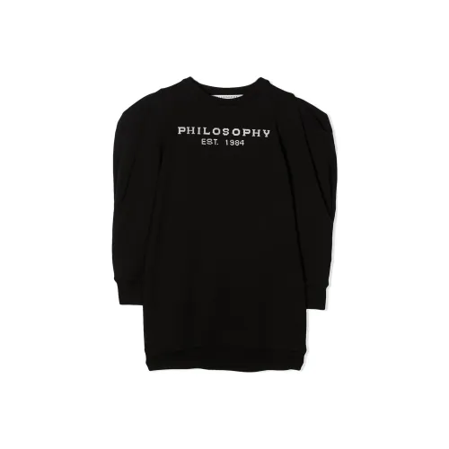 PHILOSOPHY DI LORENZO SERAFINI Черный Kids Свитшоты