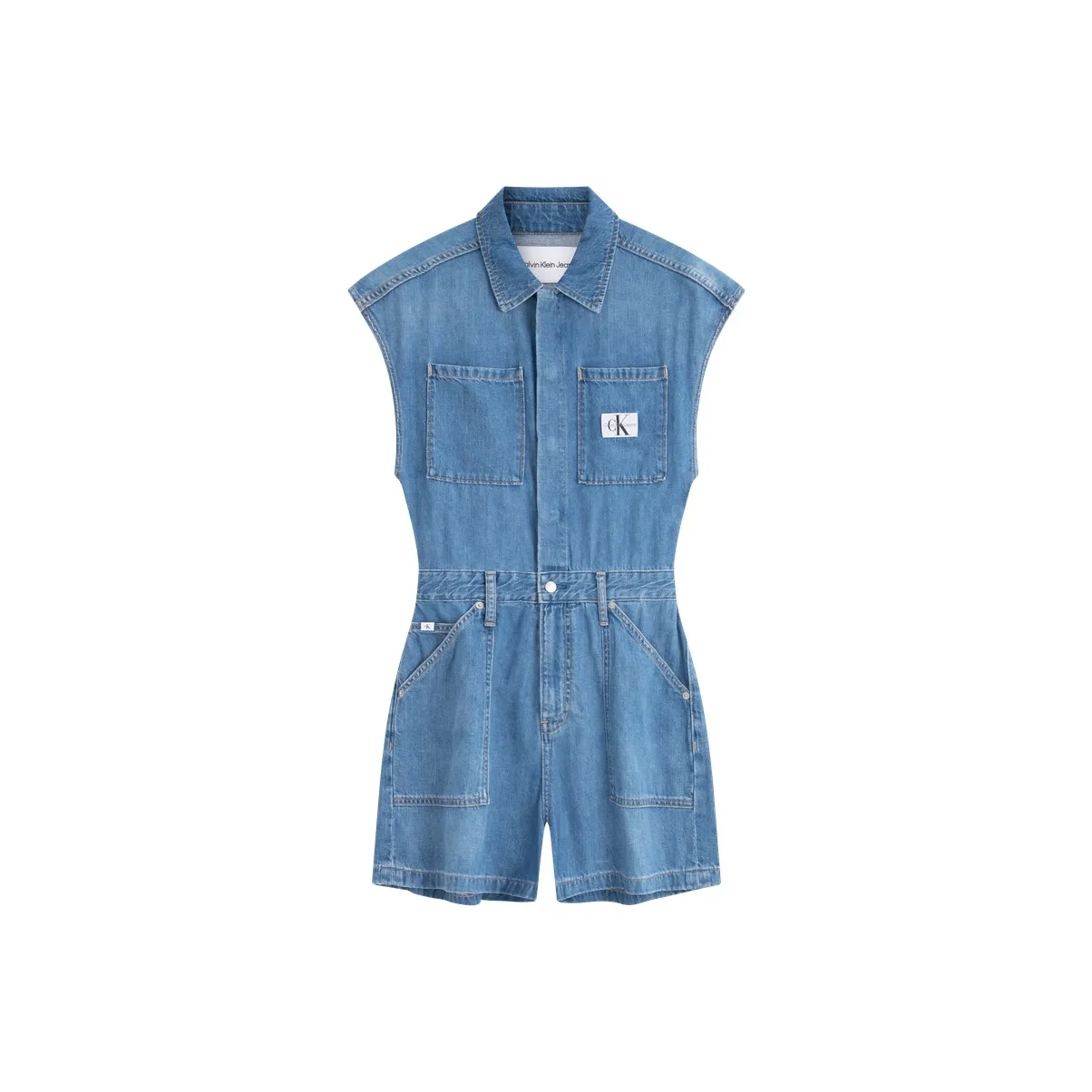 Calvin Klein Джинсовые шорты Женские Светло-синие