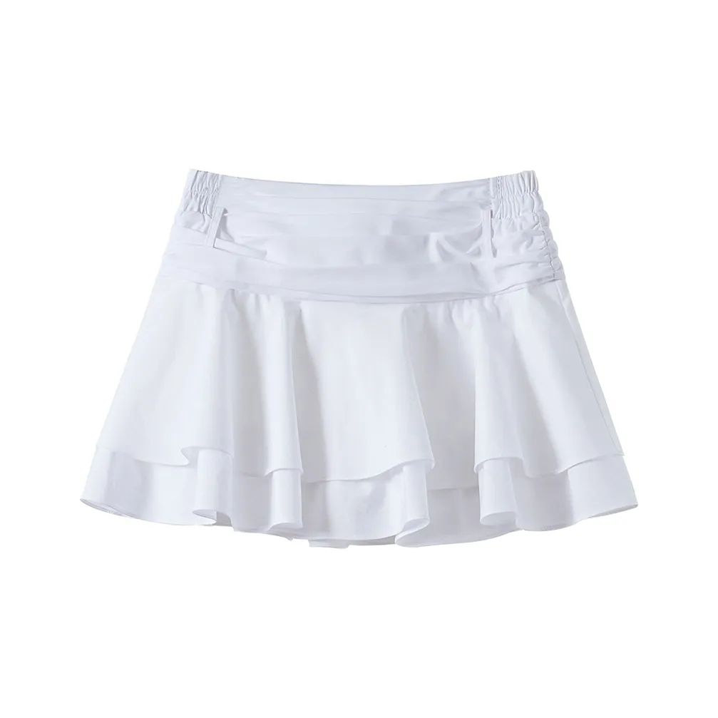NancyCavally Повседневные короткие юбки Женские Белые
