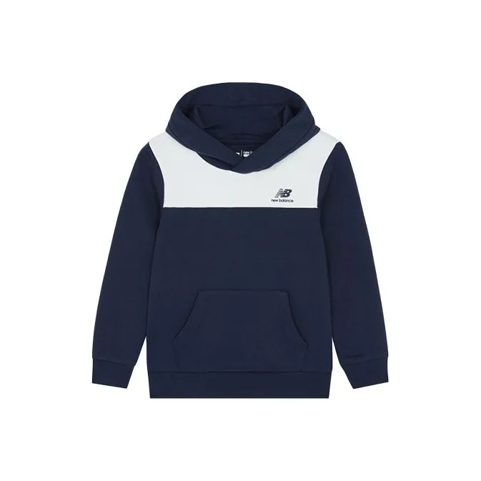 New Balance Свитшот NB Спортивный Лайфстайл Коллекция Темно-синий Детский Возраст 3-7 лет