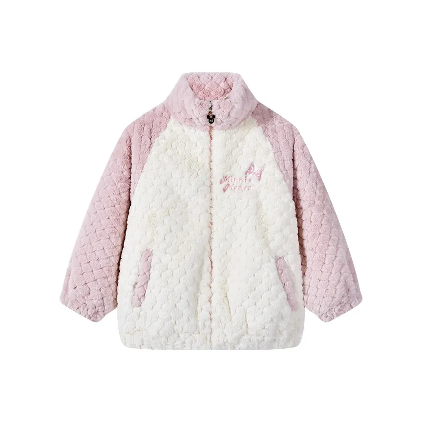 Disney Хлопковый пуховик экрю для детей 3-7 лет