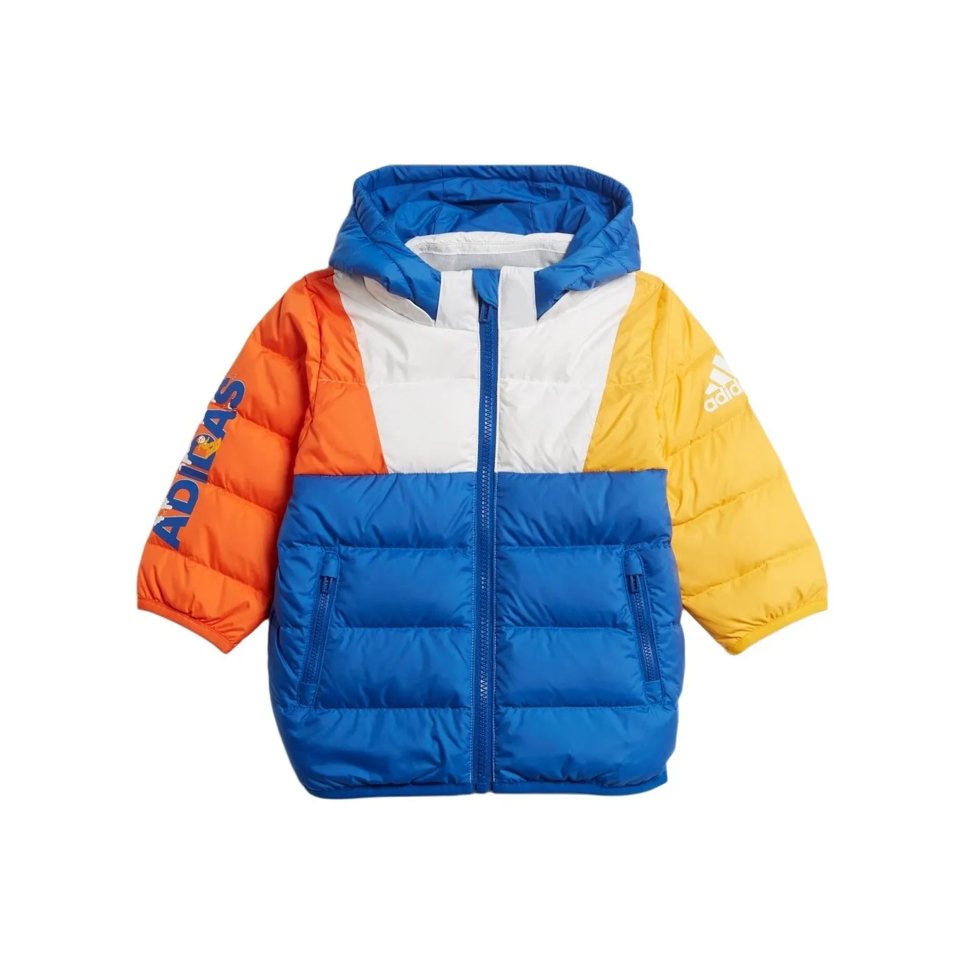 Adidas Пуховик Сине-белый для малышей и детей младшего возраста