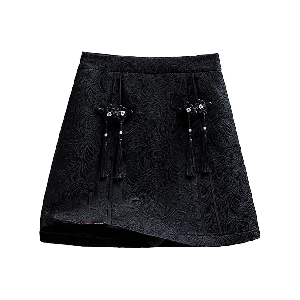 Cypress House Повседневные короткие юбки Женские Черный