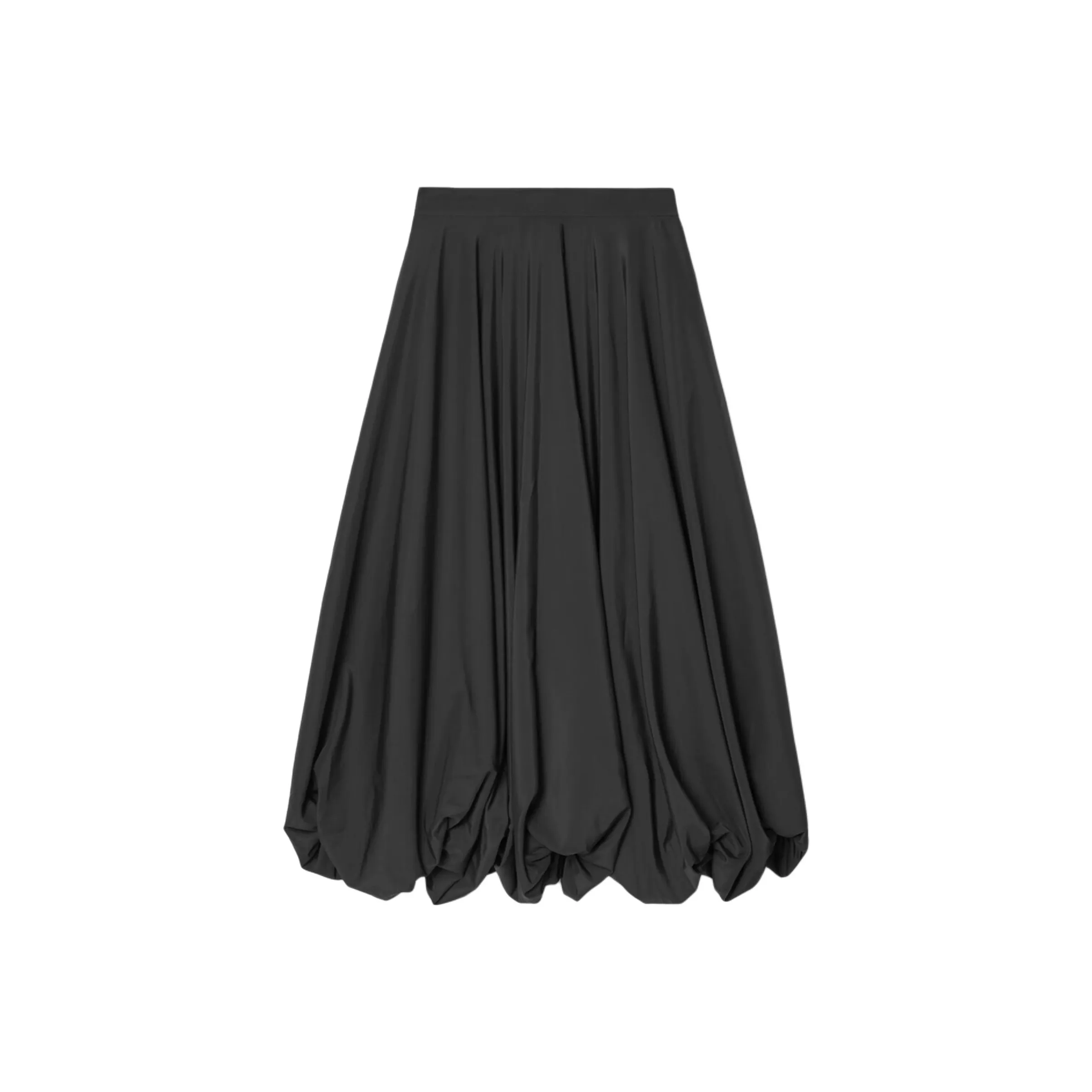 COS Повседневный Длинный Юбка Женские Черный