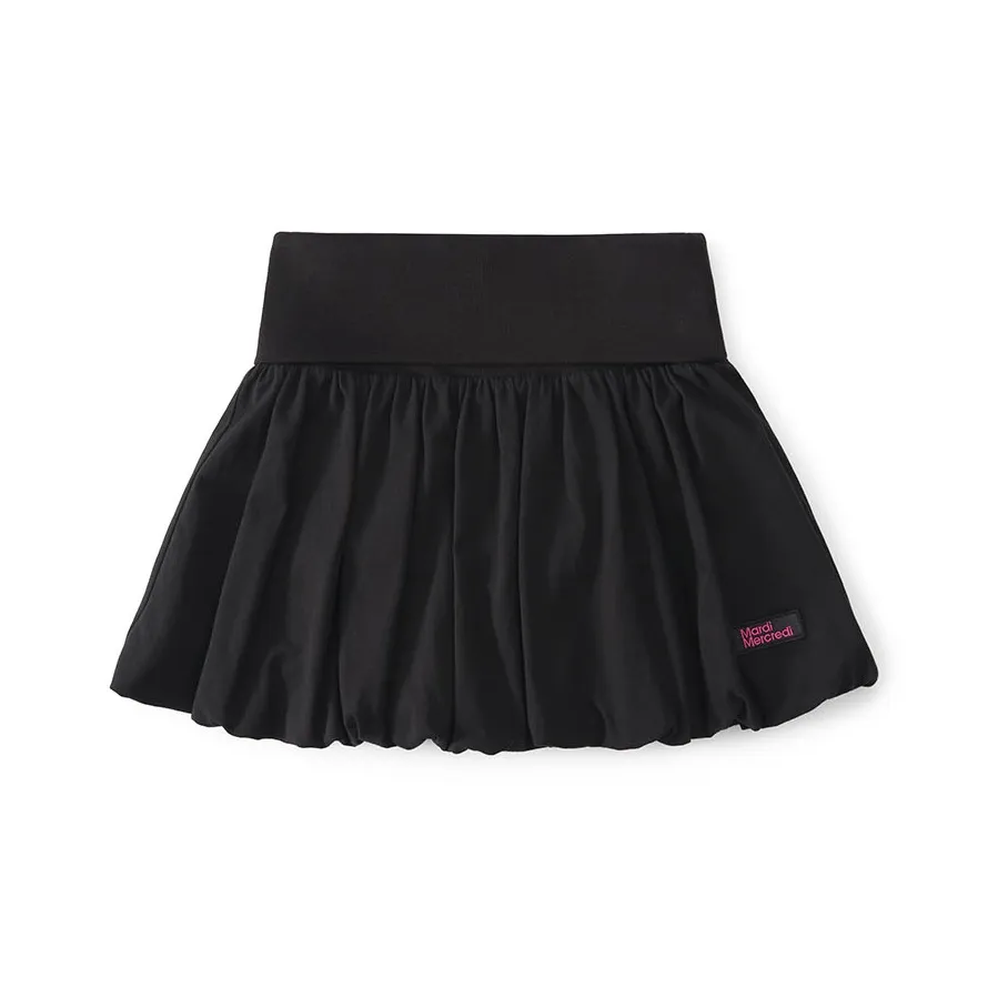 MARDI MERCREDI SS25 VOLUME MINI SKIRT_BLACK Casual Short Skirts Korean Style Women's Black